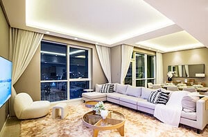 Airbnb JBR - Living Room Airbnb JBR - Living Room