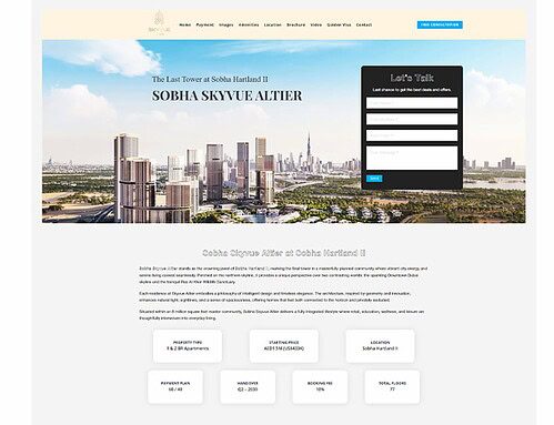 Landing Page for Real Estate