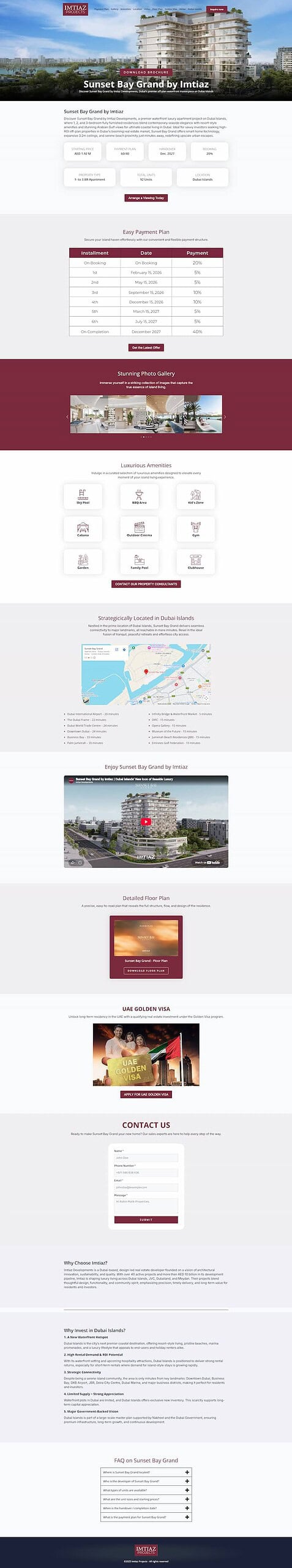 Imtiaz Project Landing Page