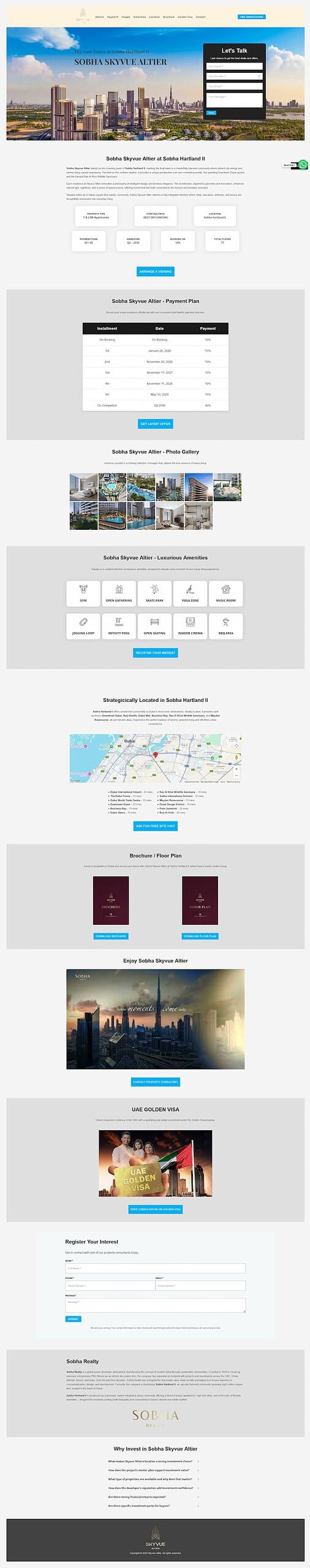 Property Landing Page